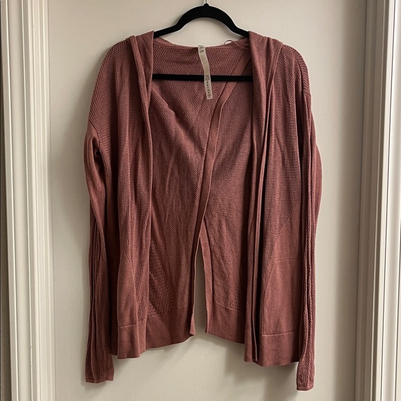 Lululemon Athletica Dusty Rose Knit Cardigan - Picture 1 of 5